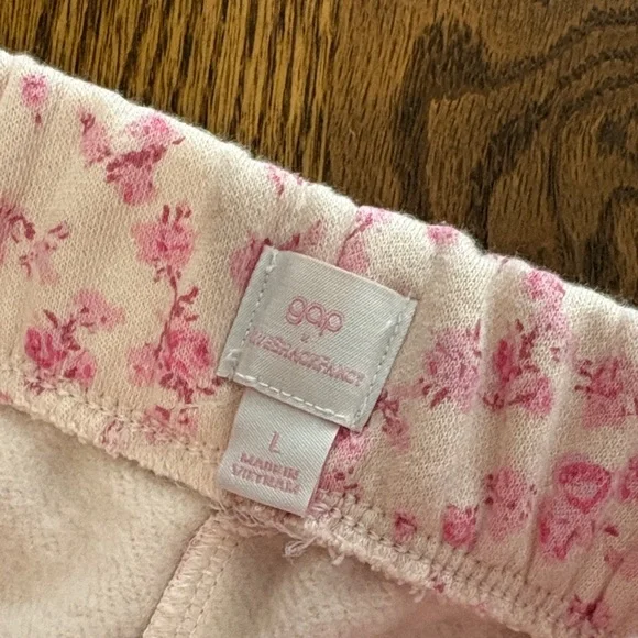 Gap/ Love Shack Fancy Pink floral Sweat Set - Picture 4 of 4